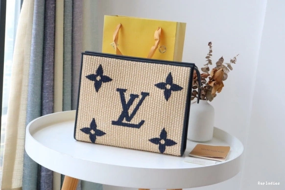 Cheap Raffia Toiletry LOUIS VUITTON Pouch Monogram 0806